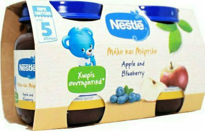 Nestle Fruchtcreme Apple & Blueberry Glutenfrei für 5m+ 250gr