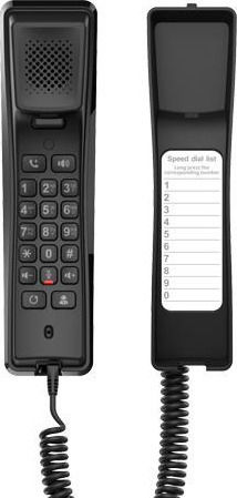 Fanvil H2U Compact Ενσύρματο Τηλέφωνο IP 2 γραμμών Μαύρο