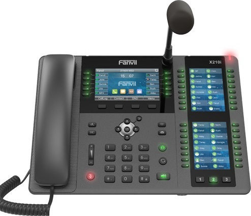 Fanvil X210i Verkabelt IP-Telefon mit 20 Linien in Schwarz