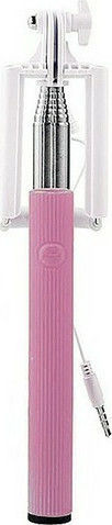 44008 Selfie Stick with 3.5mm Cable Pink