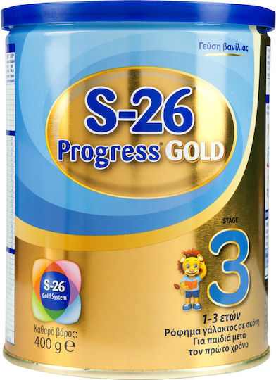 Wyeth Milk Powder S-26 Progress Gold 3 for 12m++ Months 400gr