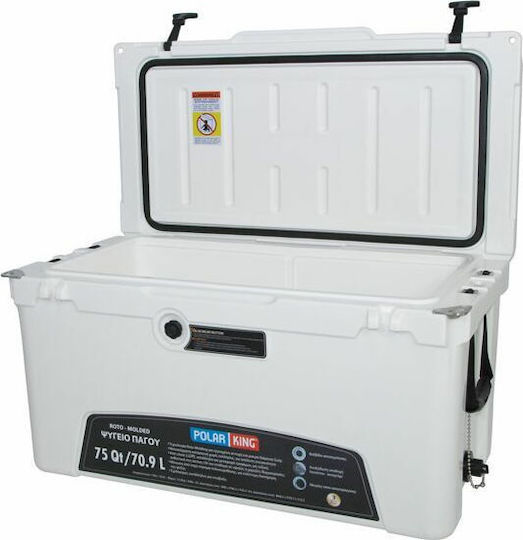 Polar King Rotomolding 75 Φορητό Ψυγείο 70.9lt Λευκό