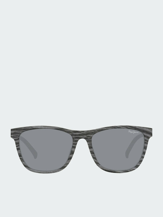 Pepe Jeans RadarLock Path Men's Sunglasses with Gray Plastic Frame and Gray Lens PJ7264-C2