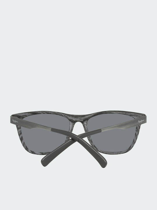 Pepe Jeans RadarLock Path Men's Sunglasses with Gray Plastic Frame and Gray Lens PJ7264-C2