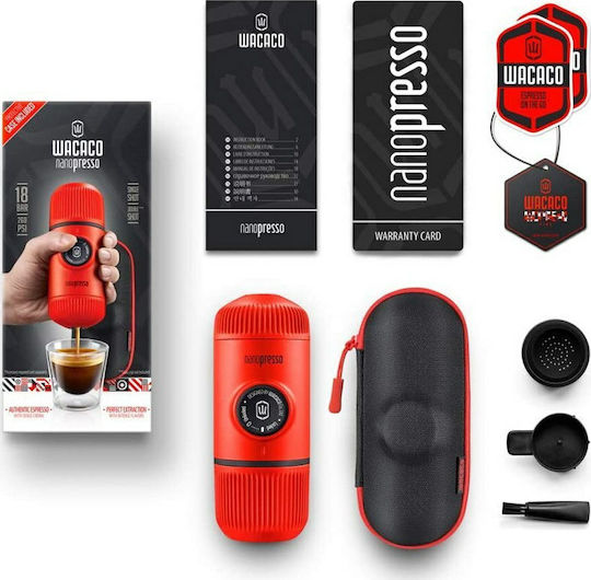 Wacaco Nanopresso Elektrische Tragbare Espressomaschine 18bar mit Kaffeekapazität 8gr