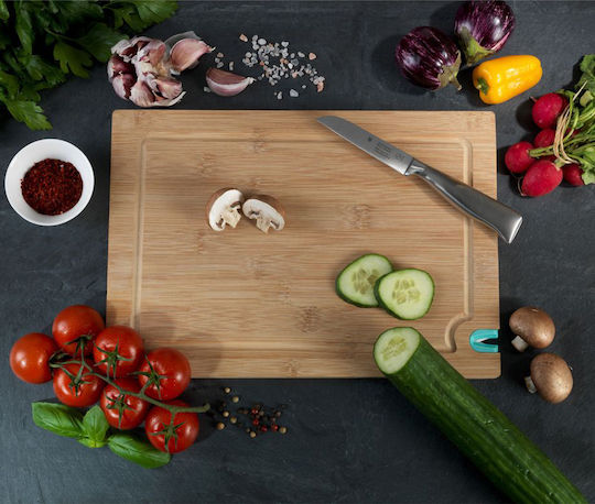 Wenko Rectangular Bamboo Chopping Board Beige 36x28cm