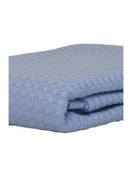 Anna Riska Blanket Cot Michelle Waffle Blue 115x155cm 417125