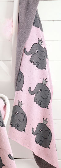 Rythmos Baby Blanket Nursery Swaddling Elephant 80x100cm
