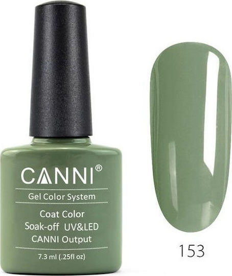 Canni Classic Ημιμόνιμο Βερνίκι Νυχιών 153 Light Olive 7.3ml
