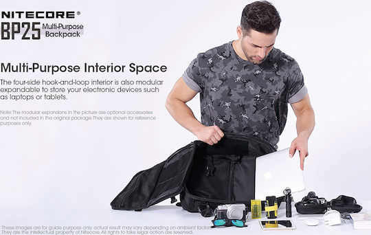NiteCore BP25 Στρατιωτικό Σακίδιο Πλάτης Μαύρο 25lt