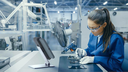 Durable XL Tabletständer Schreibtisch bis 13" in Silber Farbe