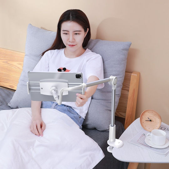 Baseus Otaku Life Rotary Lazy Holder Tablet Stand with Extension Arm Until 12.9" Silver