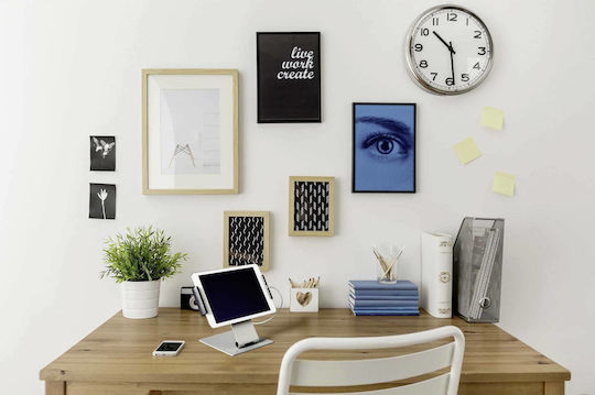 Durable Table Stand pentru tabletă Birou în culoarea Argintiu