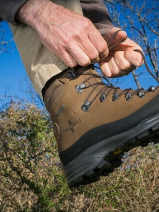 Kayland Globo GTX Men's Hiking Boots Waterproof With Gore-Tex Membrane Brown