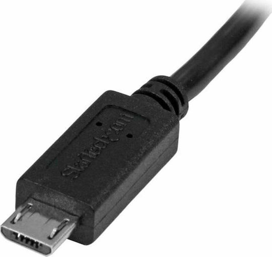 StarTech USB 2.0 Cable micro USB-B male - micro USB-B female Μαύρο 0.5m (USBUBEXT50CM)