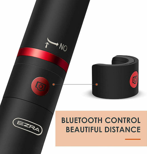 Ezra BST01 Selfie Stick Τρίποδο Κινητού Bluetooth Μαύρο
