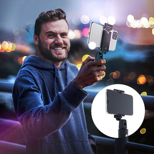 Suoer K07 Selfie Stick Cell Phone Tripod Bluetooth Black
