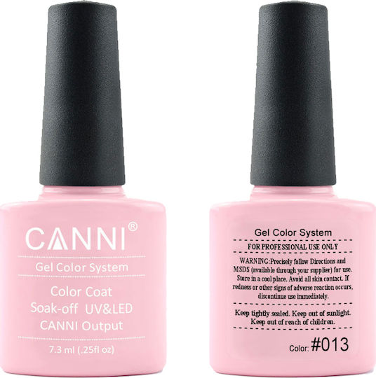 Canni Classic Ημιμόνιμο Βερνίκι Νυχιών 013 Light Pink 7.3ml