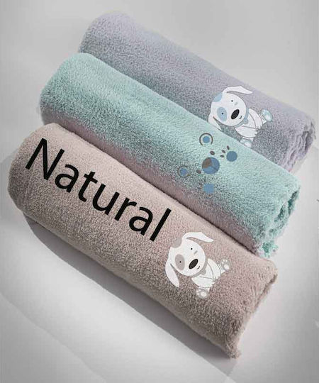 Guy Laroche Blanket Cot Puppy Fleece Beige 100x140cm