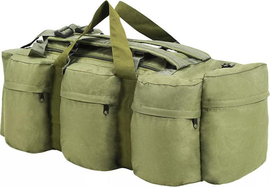 vidaXL Military Backpack Travel made of Polyester Khaki 120lt