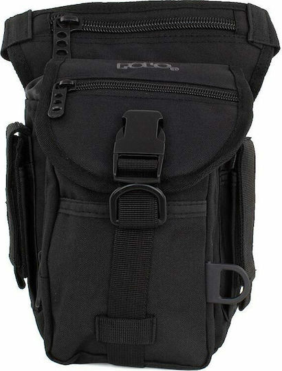 Polo Gun Military Pouch Thigh Black 3lt