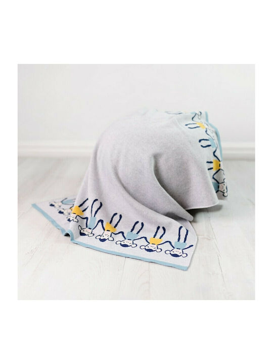 Bizzi Growin Blanket Nursery Swaddling Blankets Cheeky Monkey Cotton Gray 70x90cm