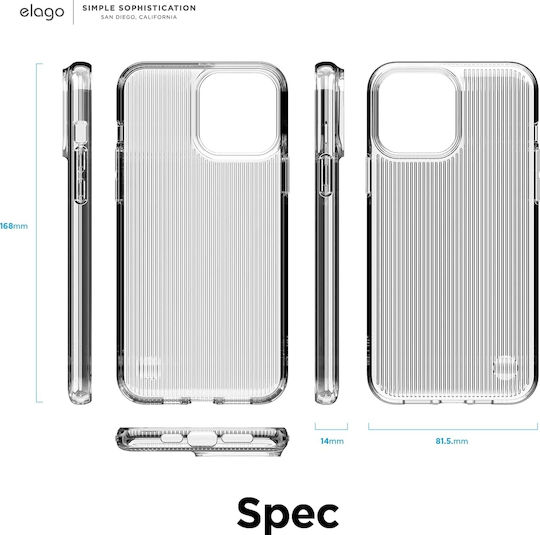 Elago Urban Back Cover Σιλικόνης 1.5mm Διάφανο (iPhone 13 Pro Max)