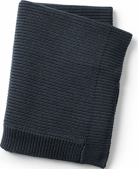 Elodie Details Κουβέρτα Αγκαλιάς & Λίκνου Wool Knitted Μάλλινη Μπλε 70x100εκ.
