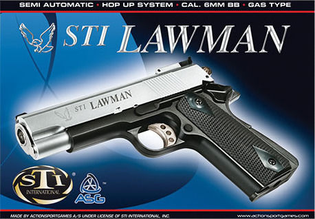 Asg Αεροβόλο Πιστόλι Αερίου STI Lawman Dual tone 6mm