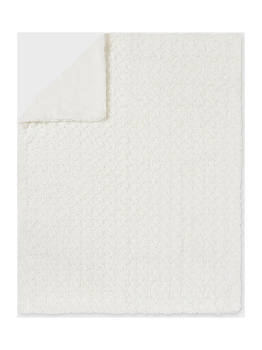 Mayoral Κουβέρτα Αγκαλιάς & Λίκνου Fleece Μπεζ 80x100εκ.