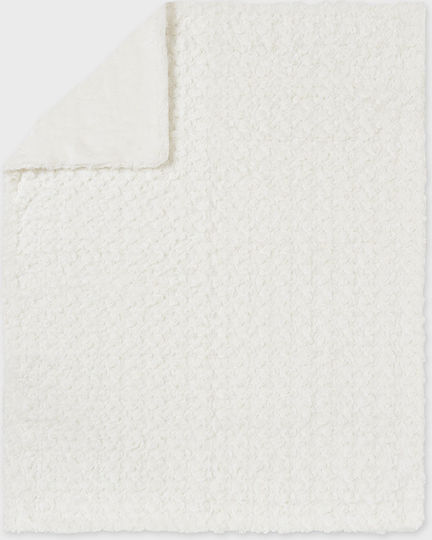 Mayoral Κουβέρτα Αγκαλιάς & Λίκνου Fleece Μπεζ 80x100εκ.