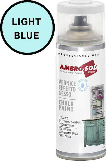 Ambro-Sol Chalk Paint Spray for Chalks Aquamarine Light Blue Capacity 400ml V404AA