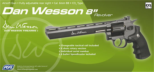 Asg Αερο Pistole CO2 Dan Wesson 8" Revolver