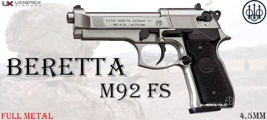 Umarex Pistol cu Aer CO2 92FS Nickel 4.5mm