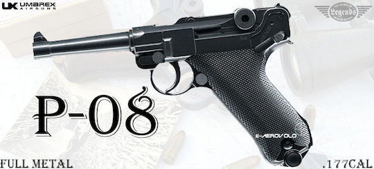 Umarex CO2 Air Pistol Legends P08 Metal 4.5mm