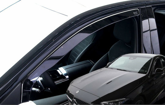 Heko Satz Windabweiser Vordere und Hintere Dark Fime für Mercedes-Benz C Klasse W206 4D 2021 4Stück