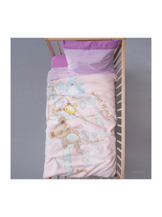 Palamaiki Куверта Детско Легло Bebe Velour BV722 110x140см