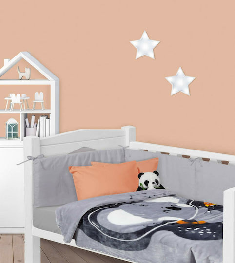 Das Home Blanket Cot Velvet Gray 110x140cm