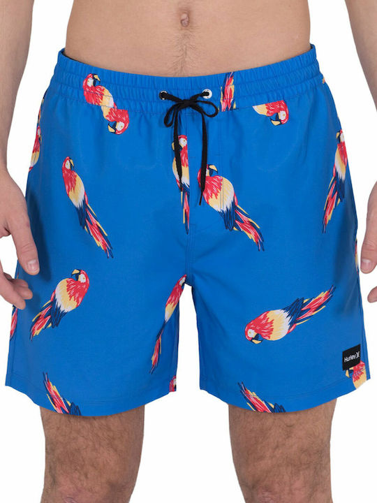 Windansea Volley 17 Men's Swimwear Shorts Blue with Prints