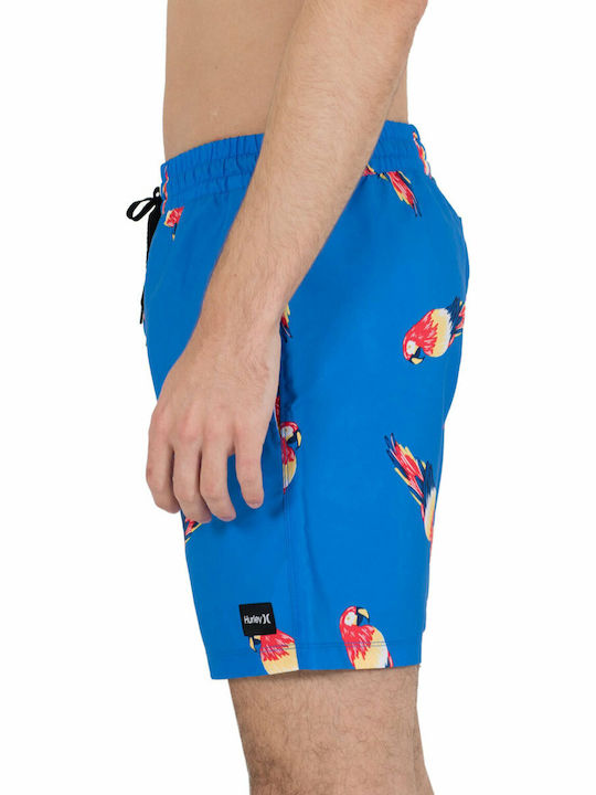 Windansea Volley 17 Men's Swimwear Shorts Blue with Prints