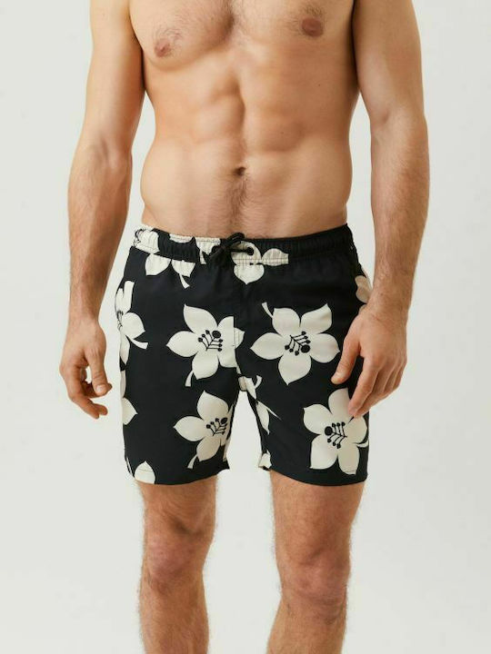 Staffan Men's Swimwear Shorts Black Floral