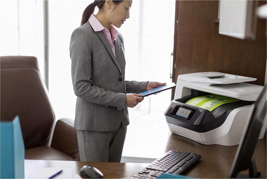 HP OfficeJet Pro 8730 All-in-One Έγχρωμο Πολυμηχάνημα Inkjet με WiFi και Mobile Print