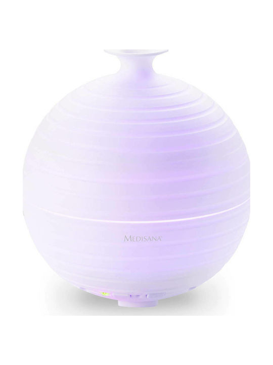 Medisana LED Aromatherapie-Diffusor Ultraschall mit Timer Weiß 300ml 60082