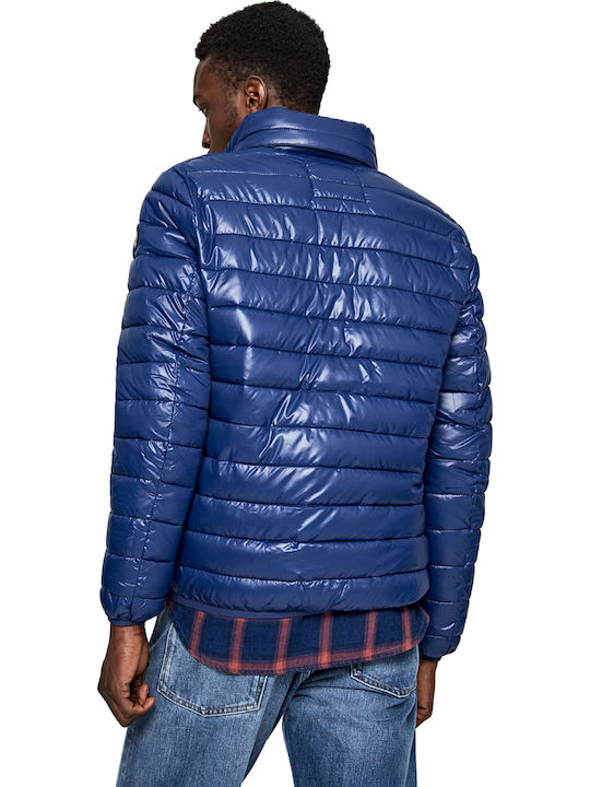 Pepe Jeans Men's Winter Puffer Jacket Blue