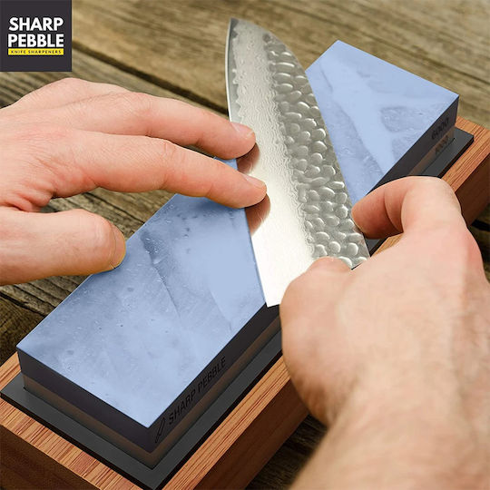 Sharp Pebble Knife Sharpening Stone Double with Density 1000/6000