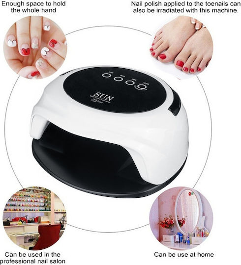Sun T2 Nail Polish Curing Lamp UV / LED 98W Red