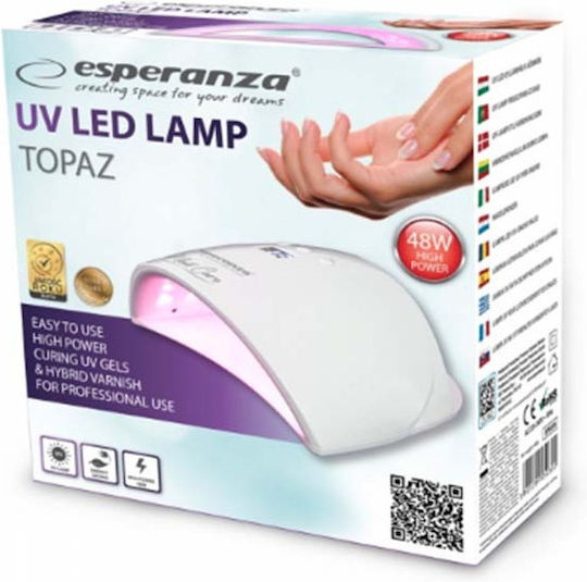 Esperanza Topaz Nageltrockner UV / LED 48W Rosa