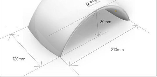 SUN ONE UV Sun 9C Plus Nail Polish Curing Lamp UV / LED 36W White