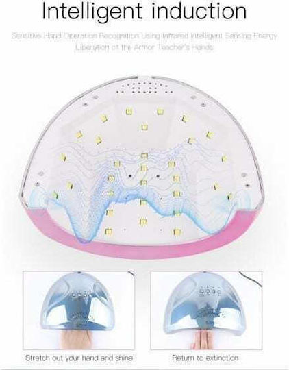 SUN ONE UV Sun One Φουρνάκι Νυχιών UV / LED 48W Ασημί