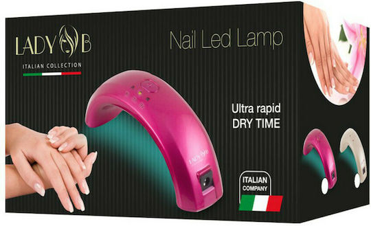 Beper Gel Travel 40.995 Nail Polish Curing Lamp LED 9W Fuchsia
